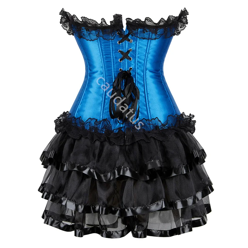 Повседневный корсет платье юбка комплект юбки для женщин женский костюм-бюстье