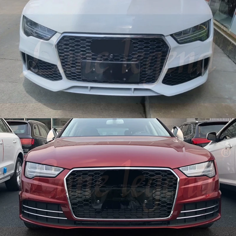 Решетка для переднего бампера автомобиля Audi A7/S7 2016 2017 2018 RS7 стильная решетка