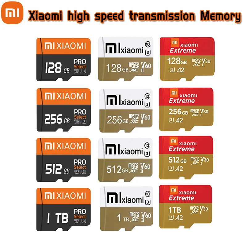 

100% оригинальная карта памяти Xiaomi Extreme 256 ГБ 512 ГБ Micro TF SD карта Flash Class 10 TF SD карта для адаптера смартфона