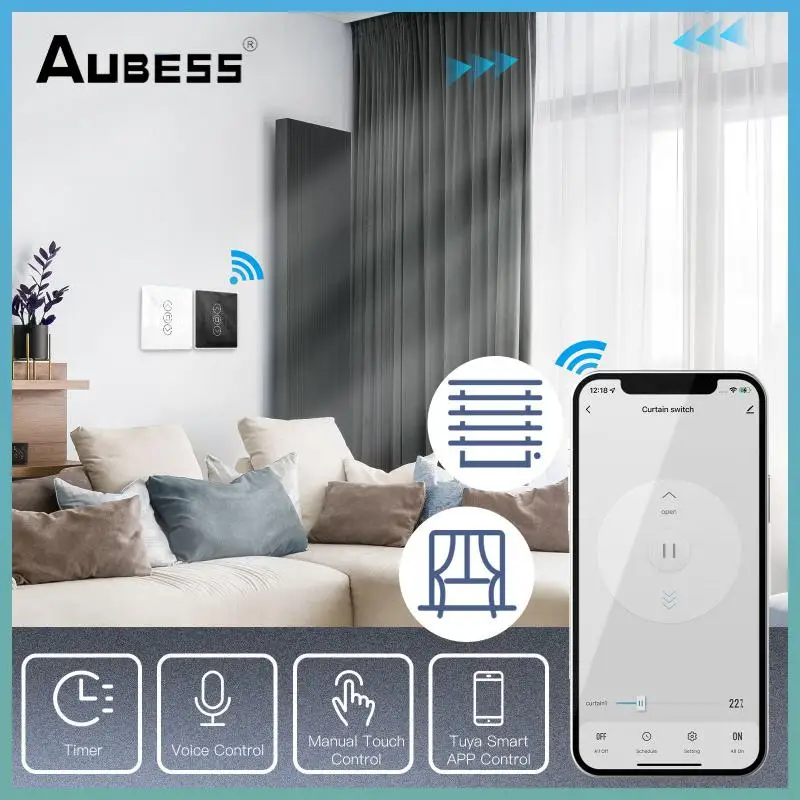 

Smart 2.5d Arc Remote Control Smart Life/tuya App Works Alexa Google Home Crystal Glass Panel Tuya Ac220v Smart Switch Wireless