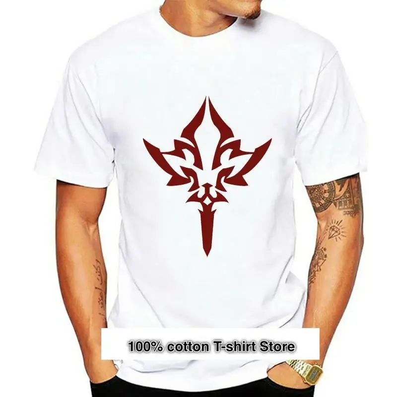 

Camiseta de манга corta para hombre y mujer, camisa de Anime de Fate Apocrypha Commander Seal