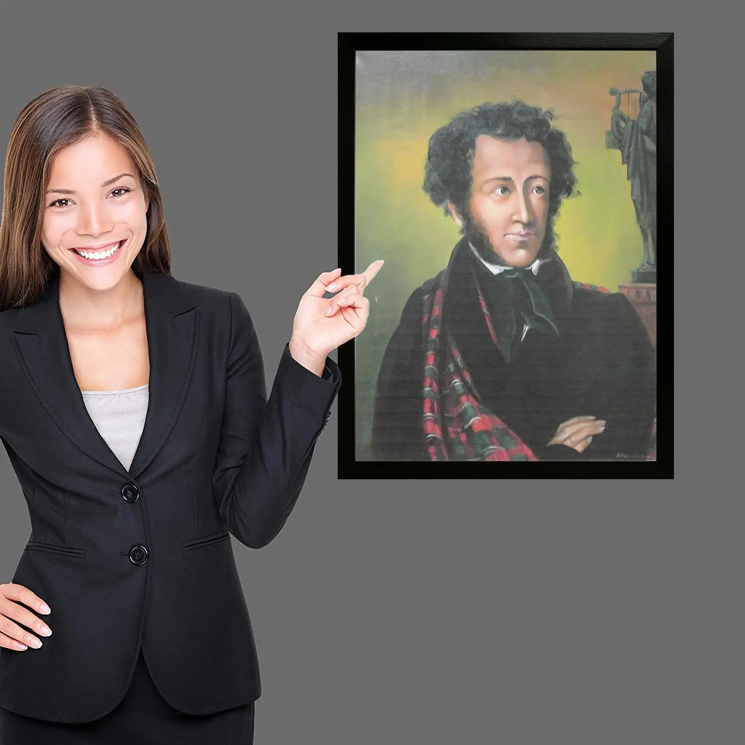 Художественный постер Александра Пушкина на холсте