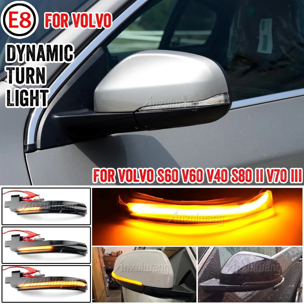 

Rearview Mirror Indicator Flowing Flashing Lamp LED Dynamic Turn Signal Light For Volvo V40 CC II V60 S60 2011-2018 S80 V70 III