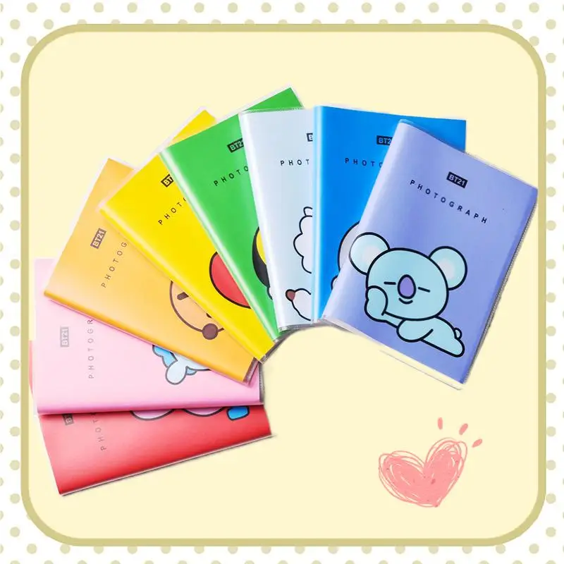 

Bt21 Notebooks Kawaii Students Stationery Cute Portable Anime RJ TATA CHIMMY KOYA COOKY Kpop Stars BTS Fans Gifts Lovely Girls