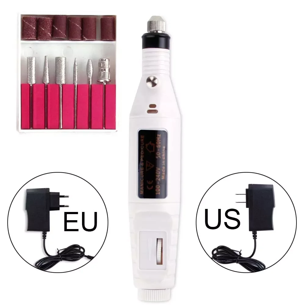 

2022New Professional Electric Nail Drill Machine Kit Manicure Nail Art Pen Pedicure Nail File Gel Remove Tools Kit Ceramic Cutte