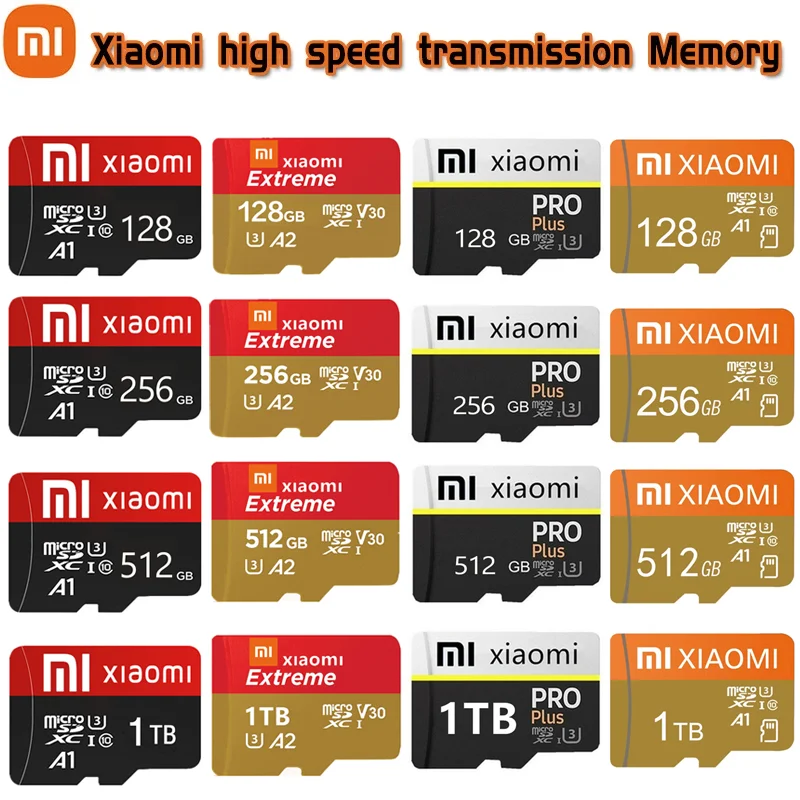 100% оригинал для Xiaomi Micro SD карта флэш-памяти 128 ГБ 256 512 Гб MicroSD класс 10