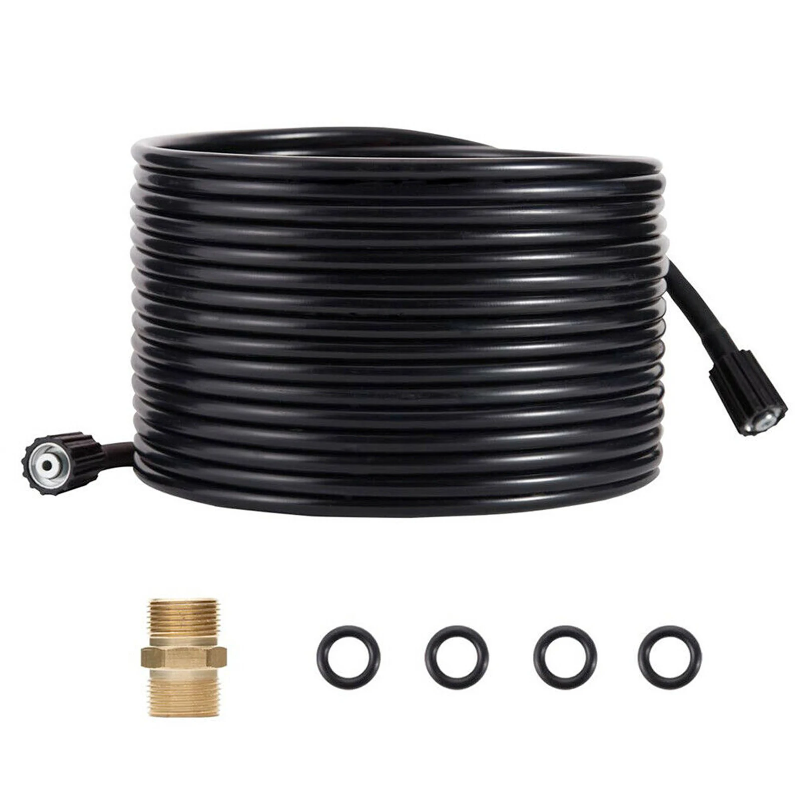 

50 FT X 5000 PSI Power Washer Hose Universal Pressure Washer Hose Quick Connect Replacement Tube for Pressure Washer high high