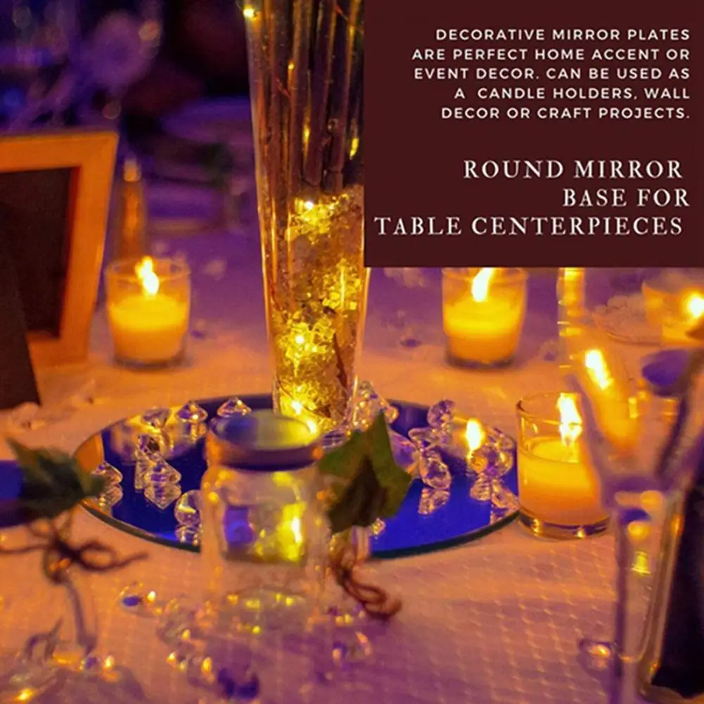 

DIY Round Multi-functional Cosmetics Bathroom Vanity Tray Feast Supplies