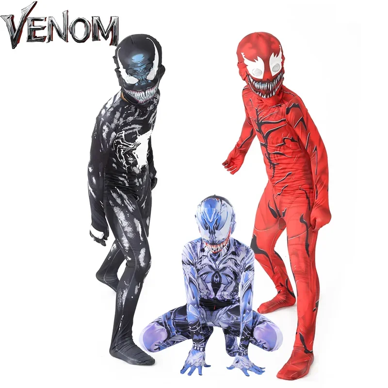 Venom: The Last Dance Superheros костюмы для косплея новый костюм Marvel Venom детский комбинезон