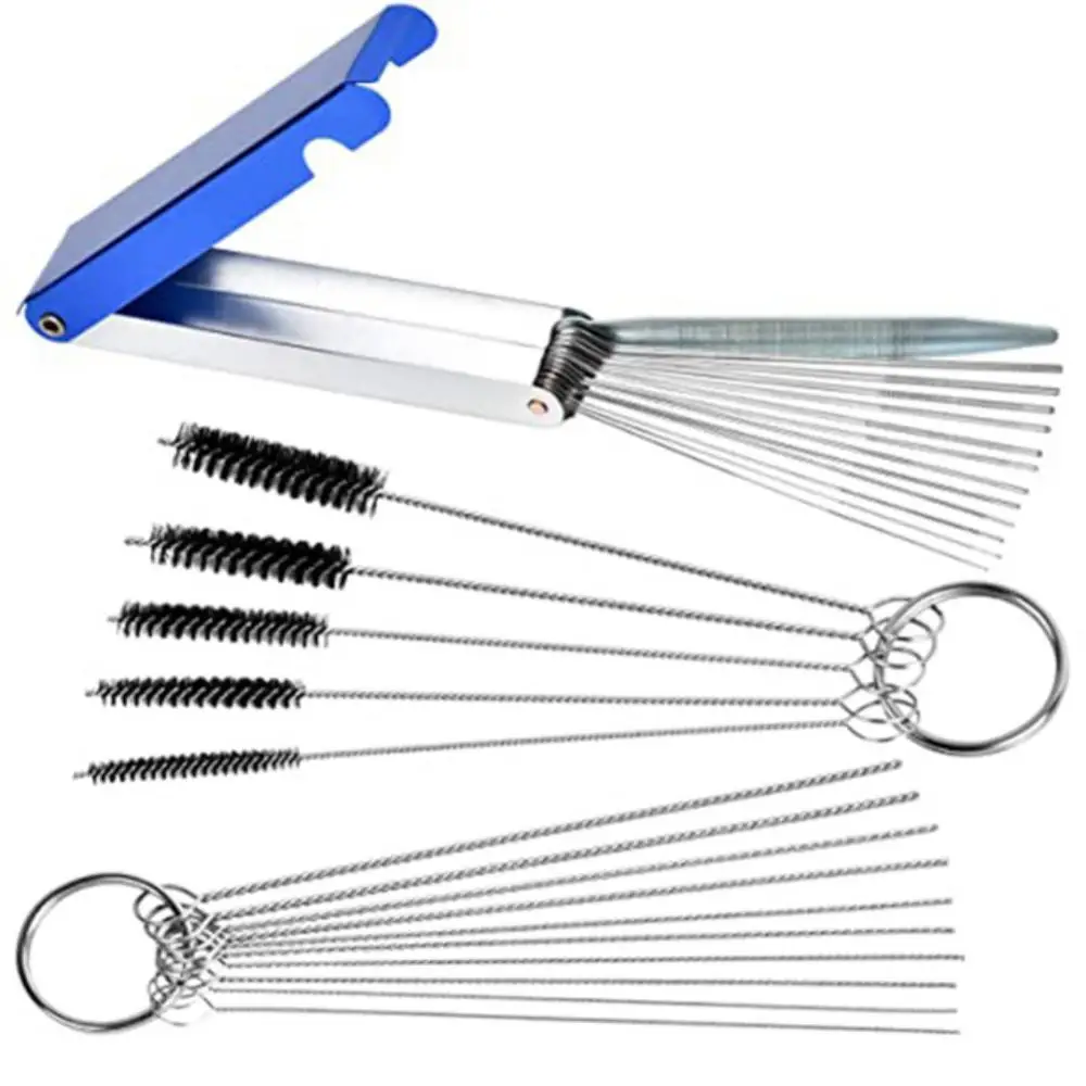 

Carburetor Carbon Dirt Jet Remove Cleaning Needles Brushes Cleaner Tools for Automobile Motorcycle ATV Welder Carb Chainsaw