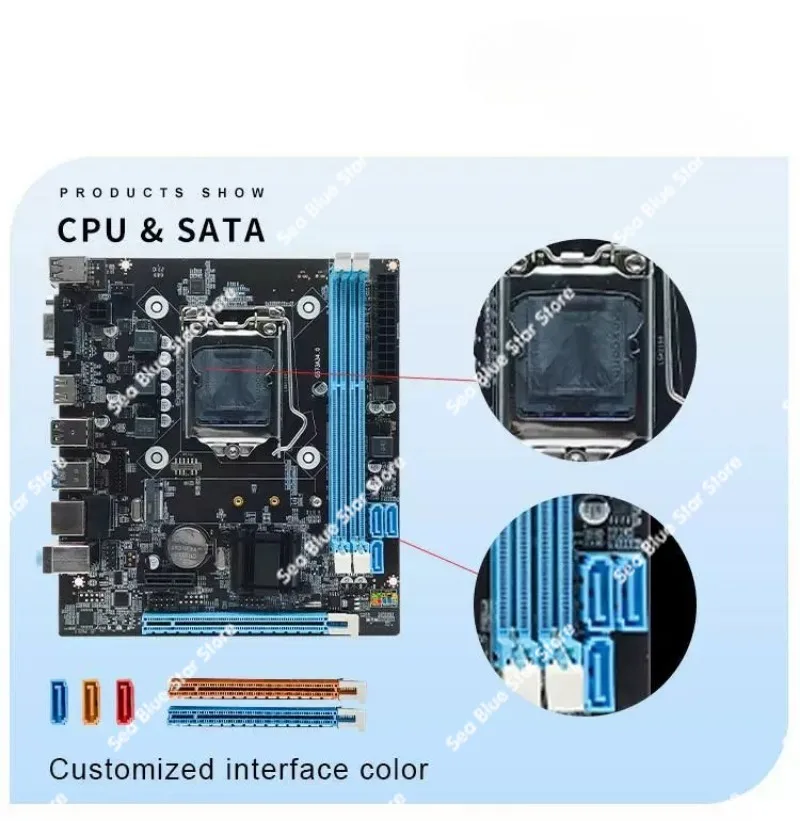 Фото Новая материнская плата H81G с поддержкой памяти DDR3, разъемом LGA 1150, совместимая с процессорами I3, I5, I7 четвертого поколения. №4