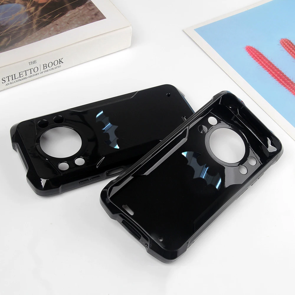 Чехол Skinlee для Cubot KingKong AX с металлическим логотипом матовый силиконовый