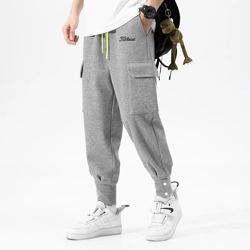 Men's Golf Clothing 2022 Fall Cargo Pants Men's Casual Pants Fall New Pants Tied Feet Harlan Sports Fashion Paige Pants