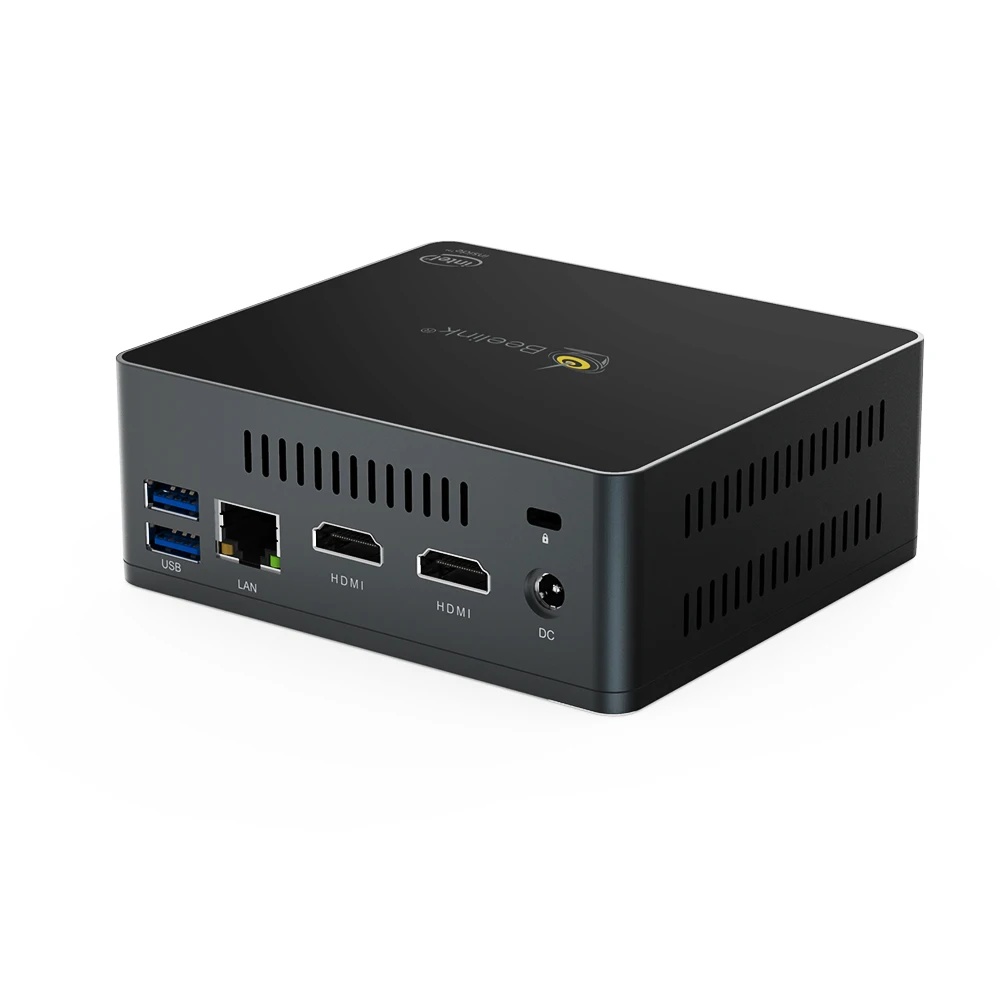 Findarling GKmini Office Computer Intel J4125 DDR4 8G SSD 128GB USB 3.0 BT4.0 WIFI 2.4G+5.8G Business Desktop Windows 11 Mini PC