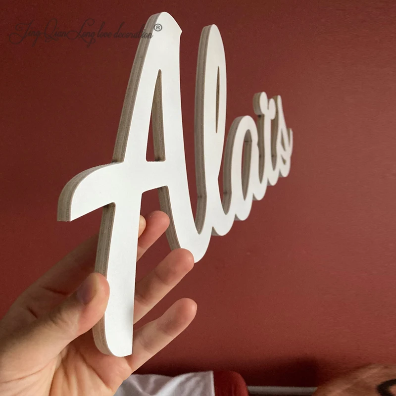 Персонализированный Деревянный знак с именем Настенный декор для спальни
