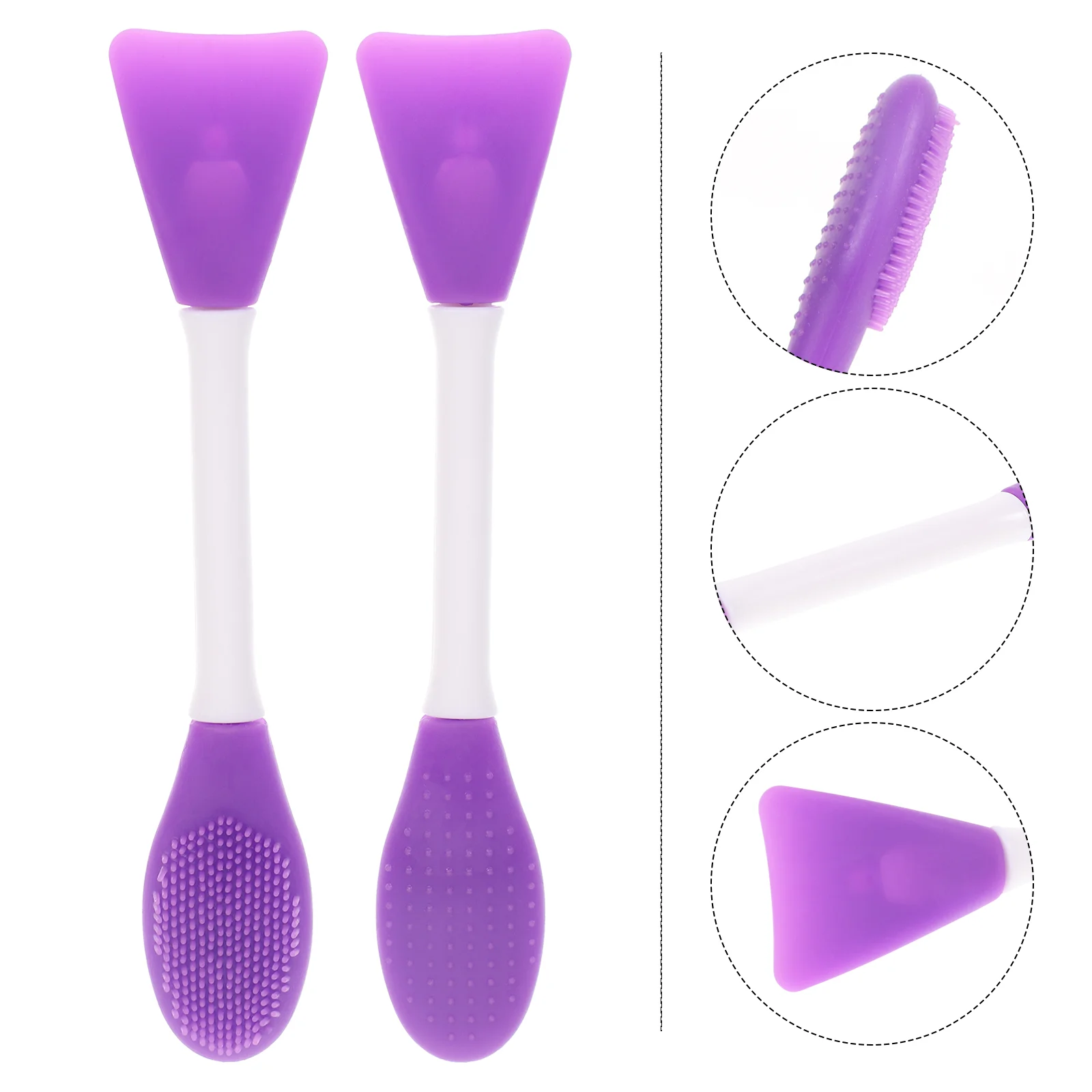 

5 Pcs Applicator Silicone Mask Brush Skin Care Face Something 2 Dollars Scrubbers