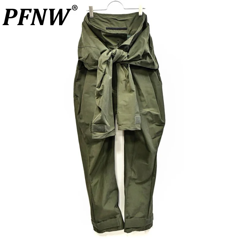 PFNW Techwear Niche Design Function Original Three-dimensional Cutting Cargo Pants Casual Loose Tide Fashion Overalls 12A5054