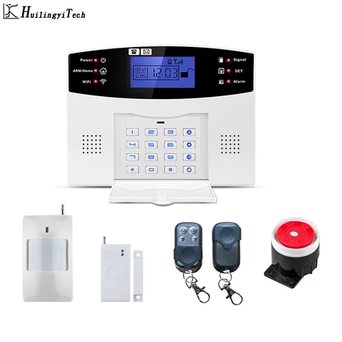Охранная сигнализация с Wi-Fi и GSM, проводной детектор сигнализации для умного дома, экран с клавиатурой
