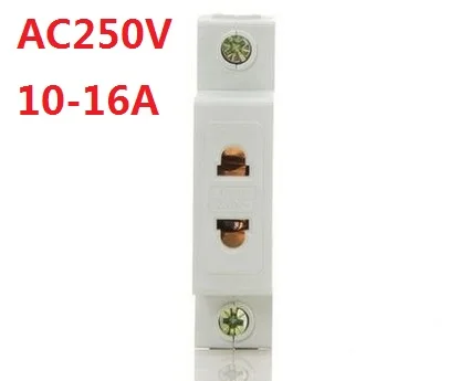 

EU US 2 Pin Plug 250VAC 10-16A DIN Rail Mount AC30 Modular Power Socket