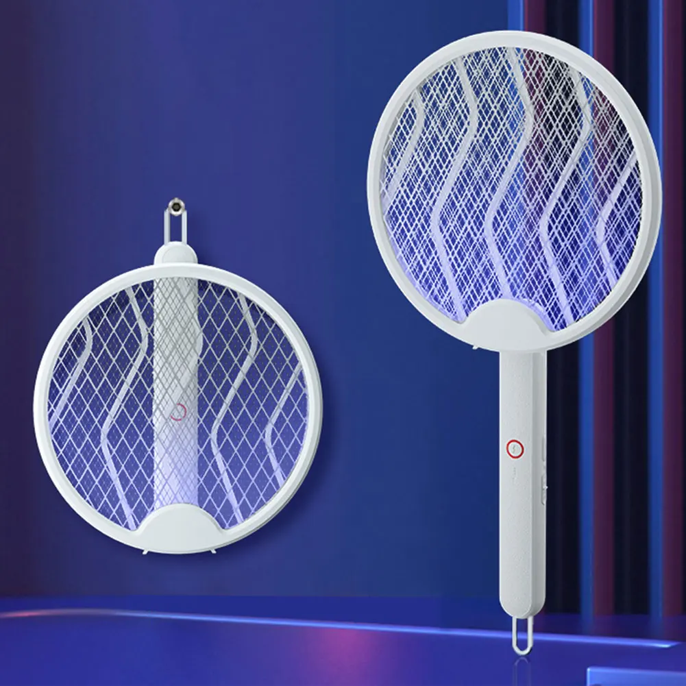 Складная электрическая защита от комаров с 2-слойной сеткой Alloet источник питания