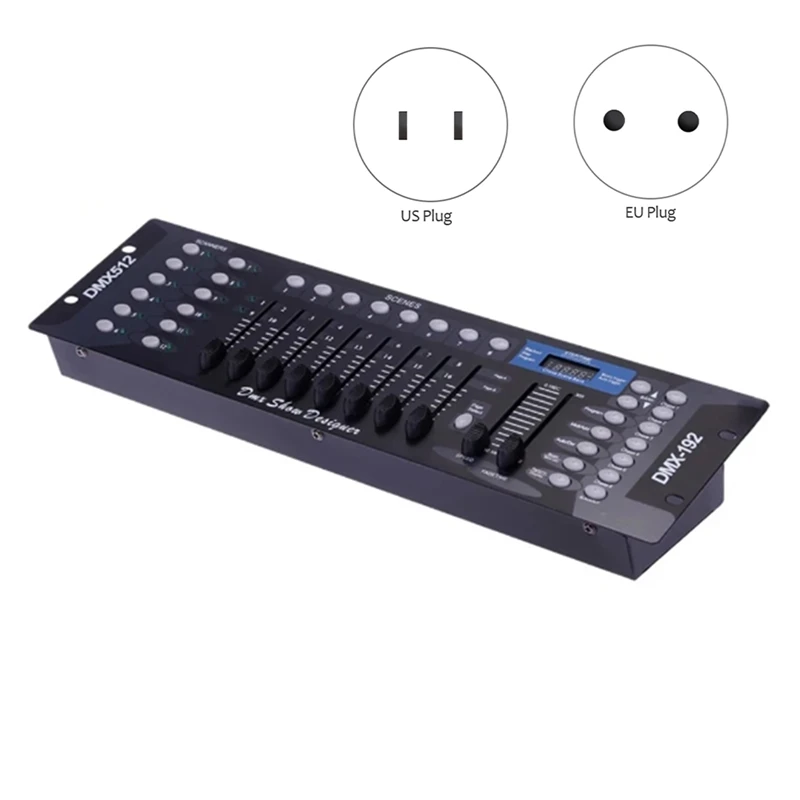 1 Piece 192 DMX Controller Console For LED Par Moving Head Laser Spotlights EU Plug