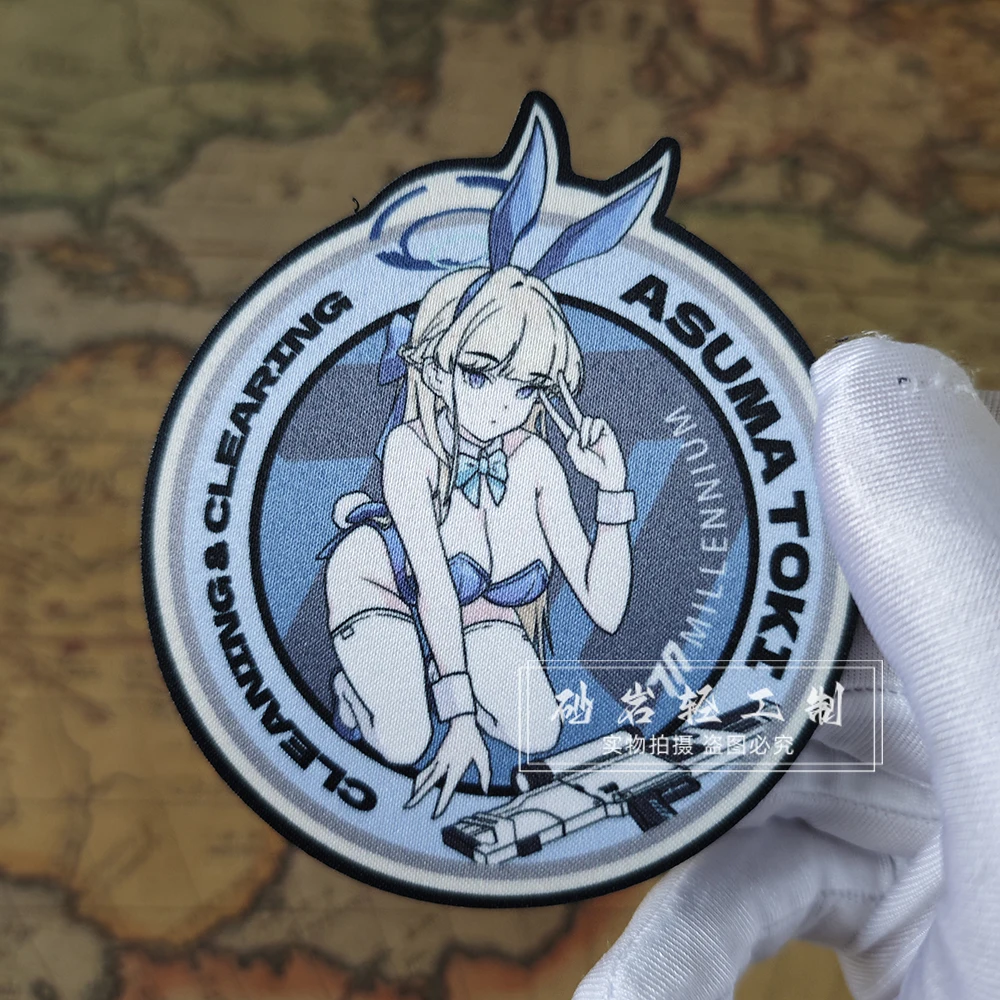 Синий архив патч токи рандомный боевой дух и петля нарукавник BlueArchive тактическая