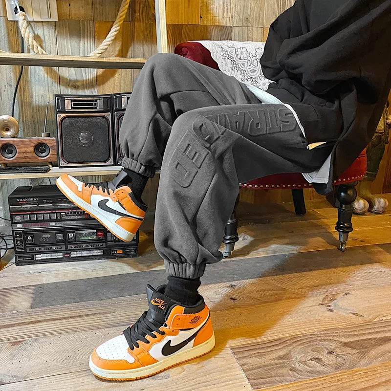 

Men's Sport Pants Joggers Comfortable Casual Drawstring Pants for Men Streetwear Loose Male Trouser Trendy Sweatpants Pants