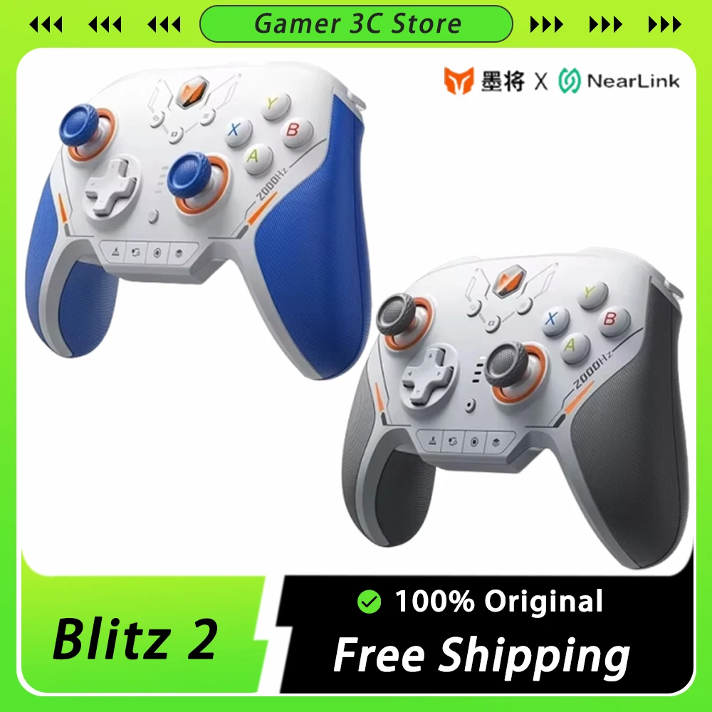 BIGBIGWON Blitz 2 TMR Nearlink Беспроводные Bluetooth-геймпад 2000 Гц Соматосенсорные контроллеры по