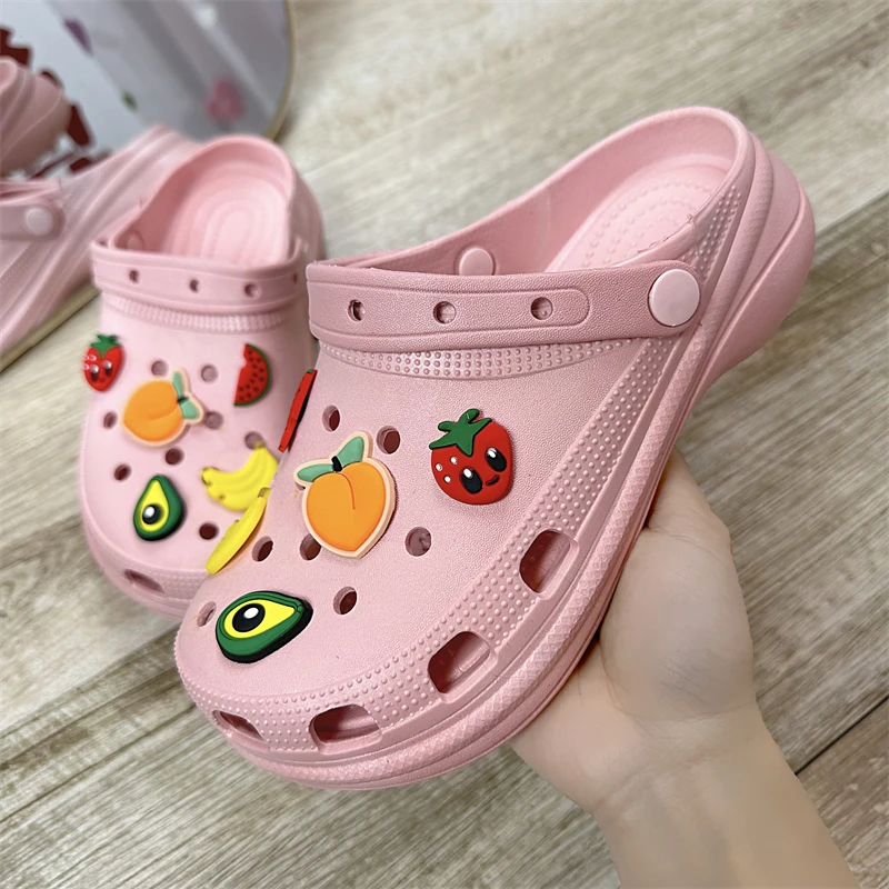 

Hot Sale Pink Cute Summer Sandals Women Beach Sandals Non Slip Comfortable Lightweight Outdoor Sandals Woman Zuecos De Mujer