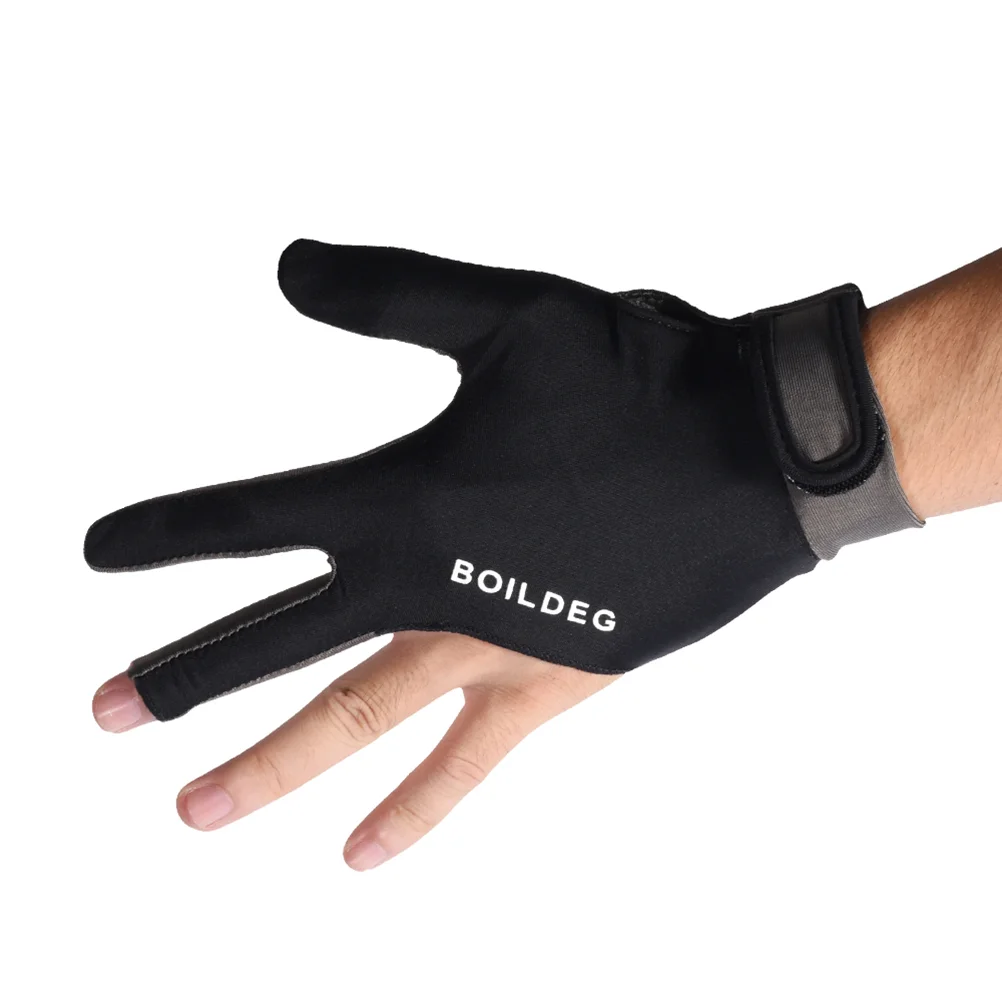 

Billiard Glove Elastic 3 Fingers Show for for Billiard Shooters Carom Pool Snooker