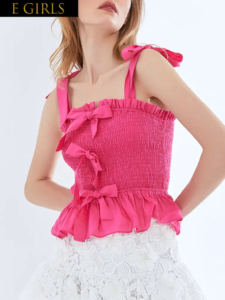 

Женская майка без рукавов, с бантом и открытой спиной