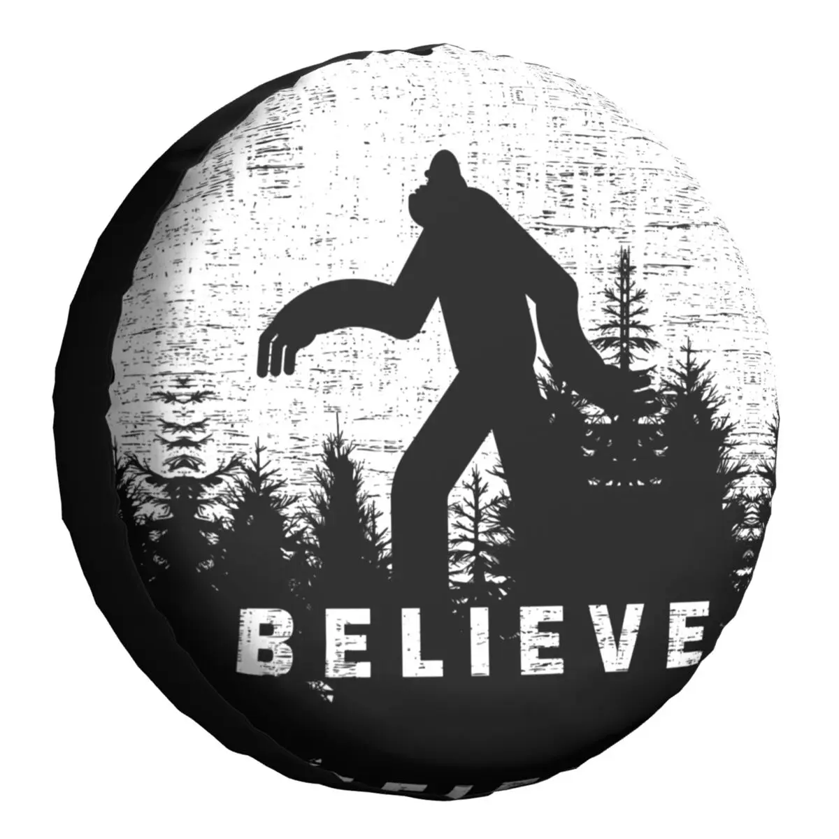 

Чехол Bigfoot Believe для запасных колес на Хэллоуин, чехол, сумка, сумка для Suzuki Mitsubish, Аксессуары для автомобилей 14, 15, 16, 17 дюймов