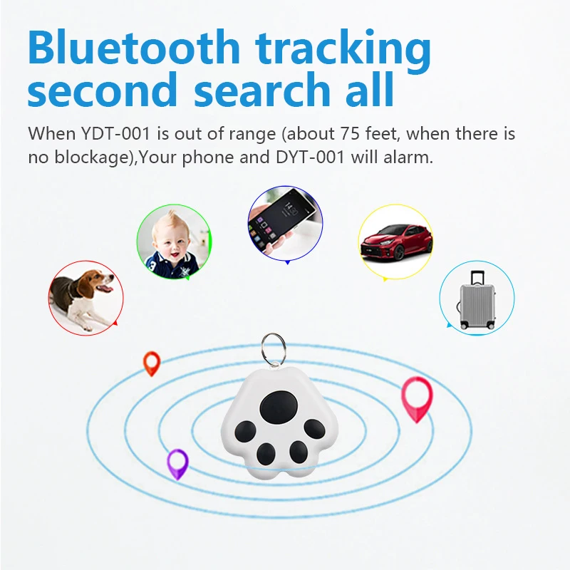 Подвеска в виде кошачьей лапы для защиты от потери