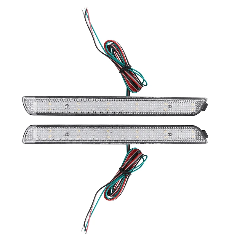 

2Pcs Car Lens Rear Bumper Reflector LED Tail Brake Stop Light for Mazda 3 2004-2009 Mazdaspeed3 2007-2009