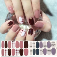 korea style nail stickers full cover sticker wraps decorations diy manicure slider nail vinyls nails decals manicure art
