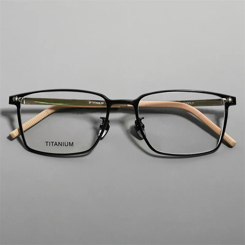 Квадратные очки искусственные титановые мужские деловые ультралегкие для