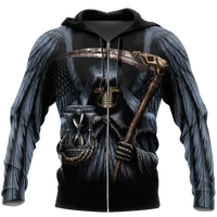 beautiful skull tattoo 3d full body print unisex luxury hoodie men sweatshirt zipper pullover casual jacket sportswear 79