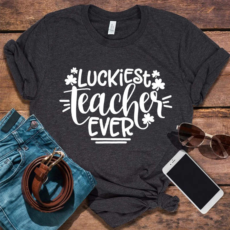 

Luck Teacher Ever T Shirt Vintage Clothes Teacher St. Patrick Day Shirt St. Patrick Day Shirt Aesthetic Graphic T Shirts L