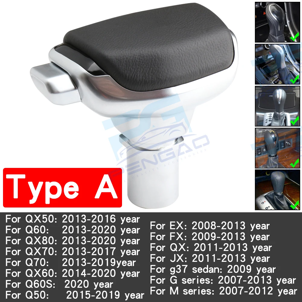 

Для Nissan для Infiniti QX50 Q60 QX80 QX70 Q70 QX60 M G series EX FX QX JX автомобильные автоматические ручки рычага переключения передач