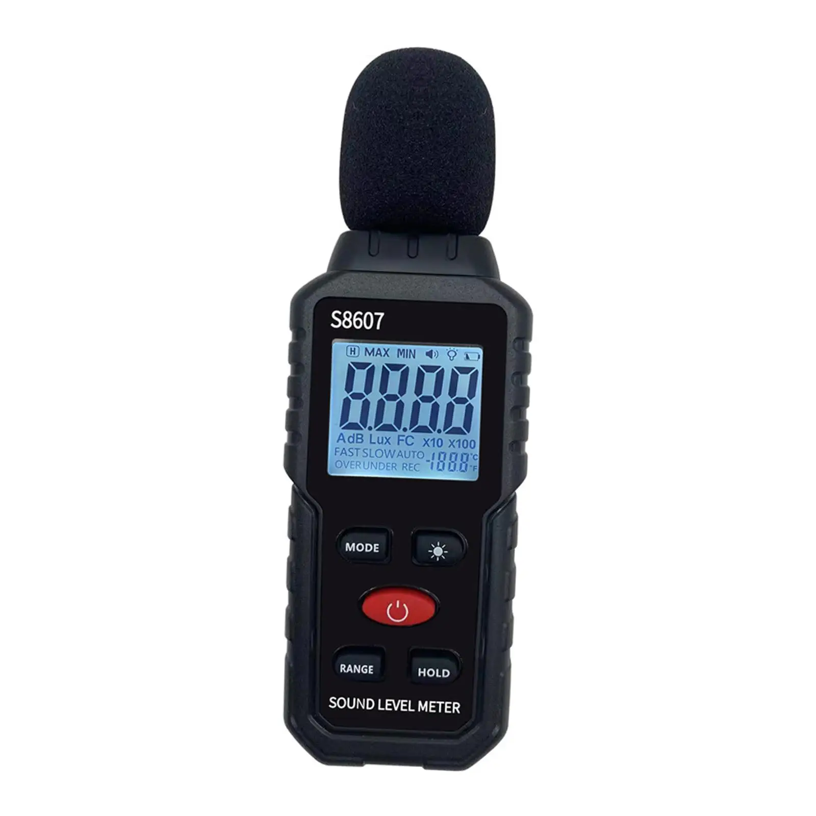 

Professional Noise Meter Backlit LCD Display 30-130dB SPL Meter Digital Sound Level Meter for Factory Noisy Neighbor Home