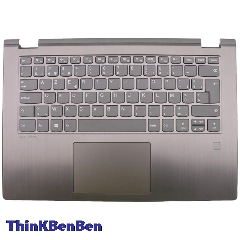 BE Бельгийская клавиатура железная серая верхняя крышка для рук корпус Lenovo YOGA 530