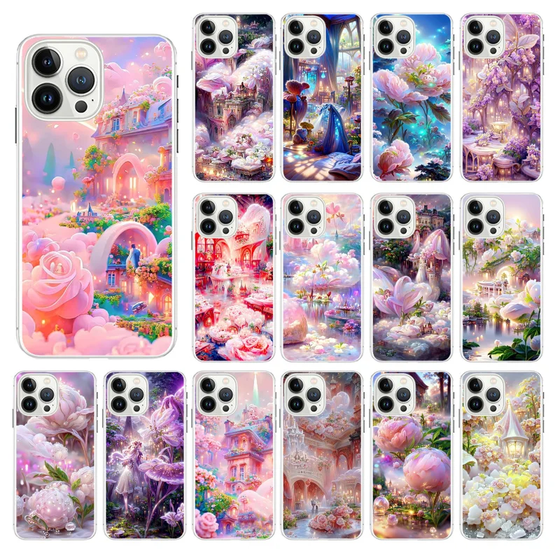 

Nature Flower Heaven Phone Case For iphone 14 13 12 11 Pro Max Case For iphone XS MAX X XR SE2 8 7 Plus