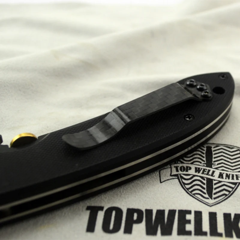 Карманный зажим для ножа из углеродного волокна 2 типа Spyderco C223 C81 C11 C10 Benchmade 551 535 940