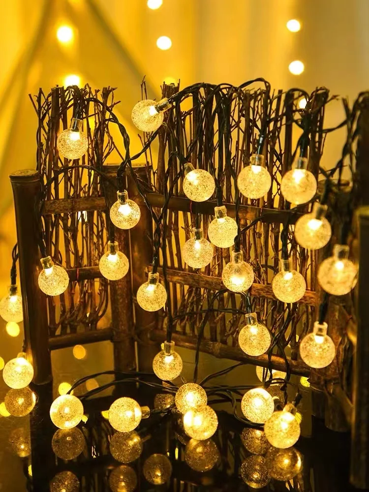 

Solar String Lights Flashing Lights String Lights Full of Gypsophila Outdoor Waterproof Decorative Lights Garden Lights Garden.