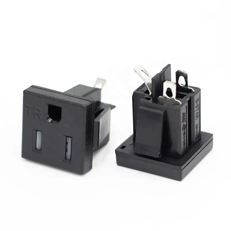 

Розетка NEMA 5-15, розетка переменного тока, 110 В, настенная розетка TR, США