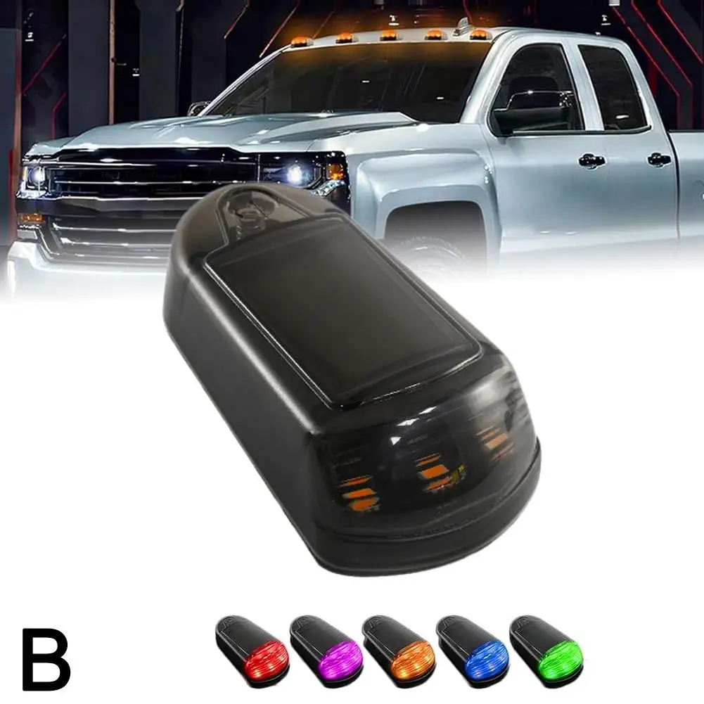 Горячие солнечные фонари для кабины без перфорации 7 цветов солнечный грузовик