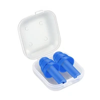 10pairs soft silicone ear plugs waterproof noise reduction sound insulation ear protection tapered earplugs