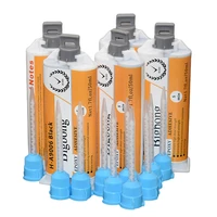 5pc epoxy resin adhesives 11 two component strong adhesives 50ml black ab glues with 10pcs static mixing nozzles 11 mixed tube