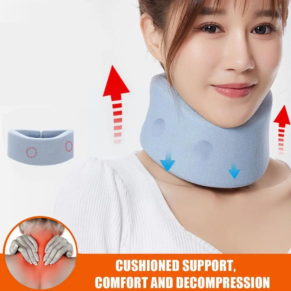

Ортопедическая подушка для шеи, мягкая подушка 4D для снятия боли в шеи и шеи, дышащий Бандаж для сна, 1 шт., N9A0