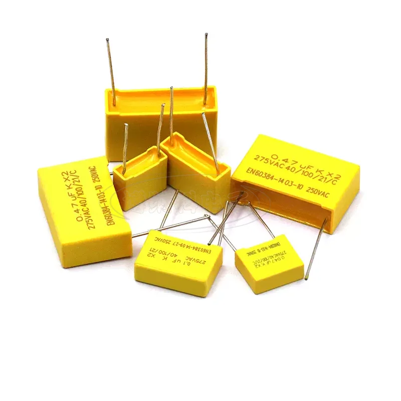 

10pcs 275VAC X2 Safety capacitor 275V 10mm 15mm 22.5mm 27.5mm 0.022UF 0.047UF 0.1UF 0.22UF 0.47UF 0.68UF 1UF Polypropylene film